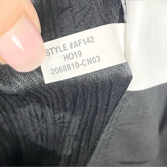 Madewell Satin Jacquard Pajama Trousers Woman’s Pants Size XXL Black - Picture 11 of 11